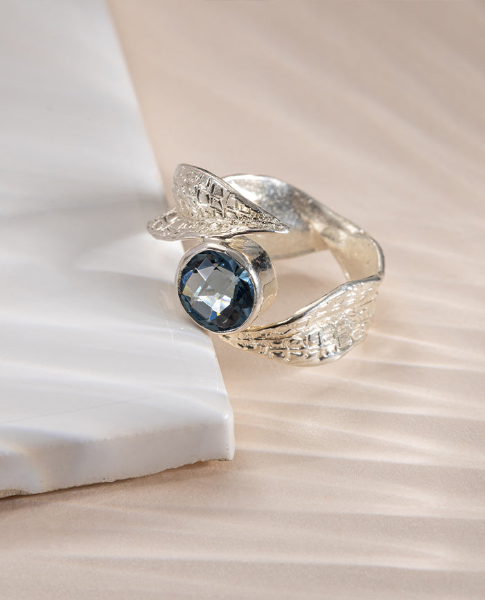 Nolina Ring Aquamarine Silver