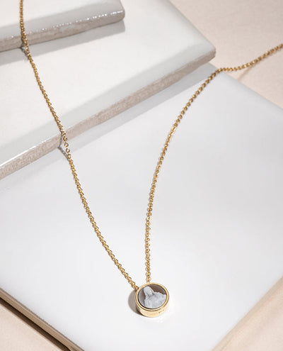 Sacred Heart Mini Scapular Necklace