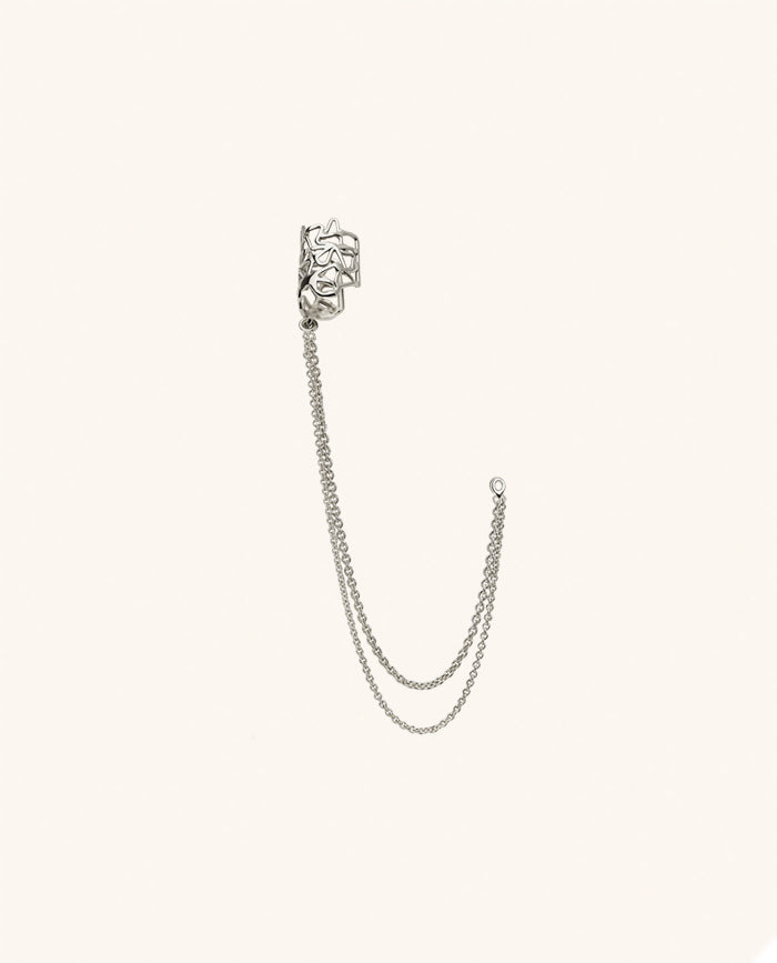 Coralia Ear Chain Silver