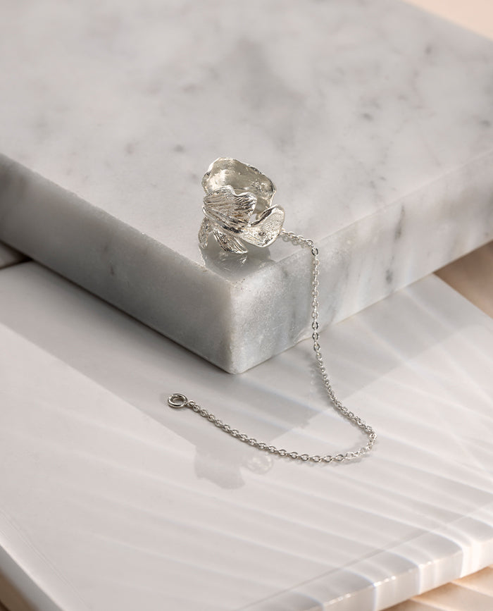 Musa Ear Chain Silver