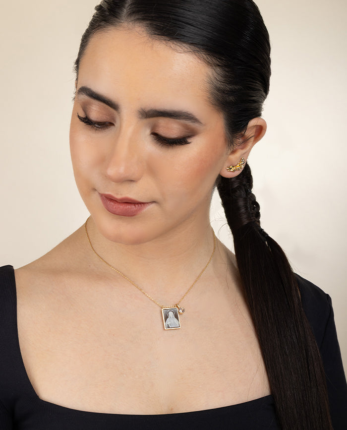 Sacred Heart Scapular Necklace