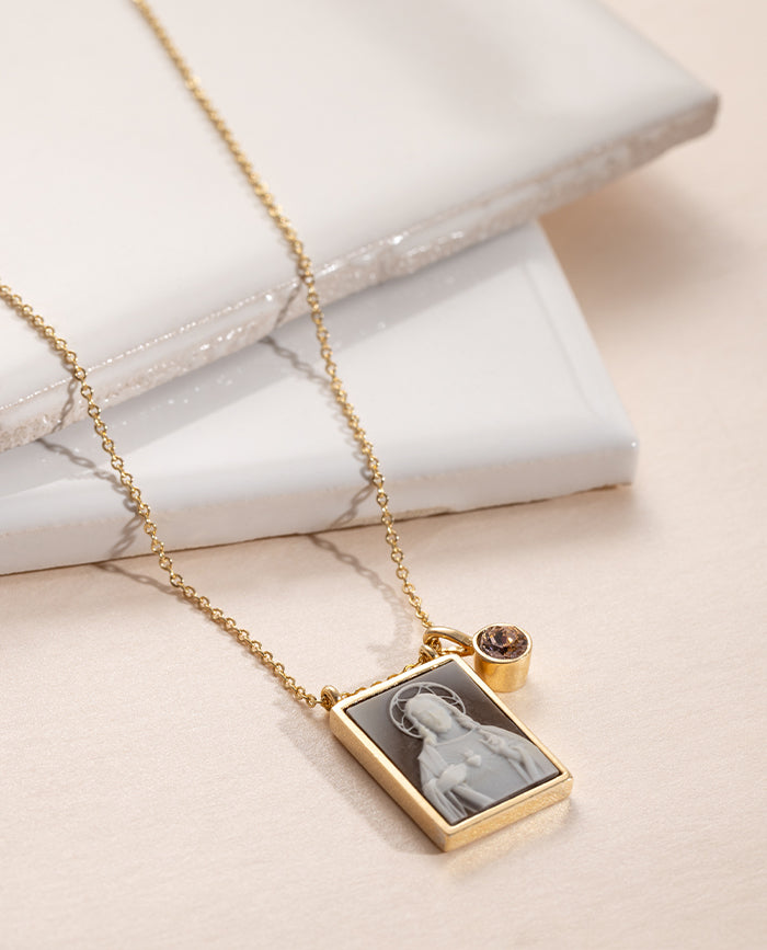 Sacred Heart Scapular Necklace