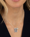 Guadalupe Scapular Necklace Silver