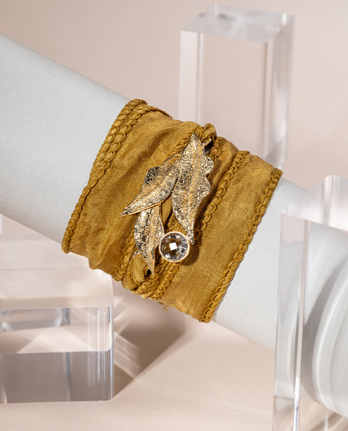 Zelina Bracelet - Gray Ribbon