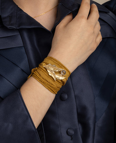 Zelina Bracelet - Camel Ribbon