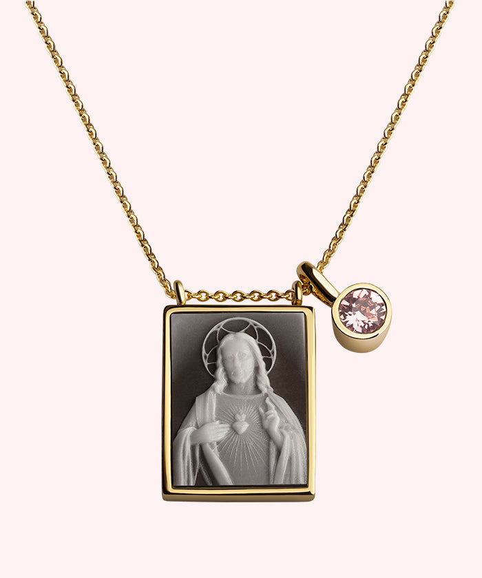 Sacred Heart Scapular Necklace